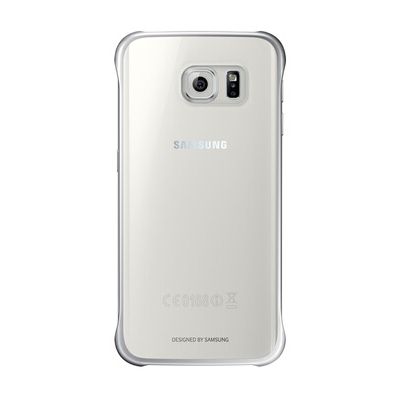 Coque smartphone Samsung COQUE CLEAR COVER TRANSPARENTE SILVER POUR GALAXY S6 EDGE +