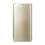 image produit Samsung Original Galaxy S6 Edge Plus Clear View Protective Flip Cover - Or