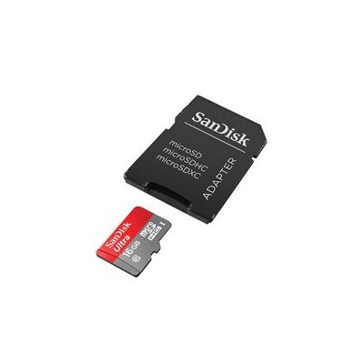 image Carte Mémoire microSDHC SanDisk Ultra 16Go (80Mo/S, Classe 10)