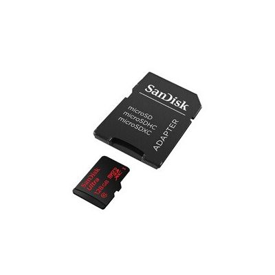 image Sandisk Ultra Carte Mémoire microSDXC 128Go (80Mo/S, Classe 10)