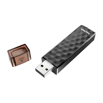 image Clé USB SanDisk Connect 2.0 sans Fil 64 Go Noire