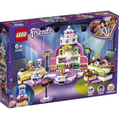 image LEGO Friends, Le concours de pâtisserie, Ensemble de jeu avec Gâteaux, petits gâteaux et mini-poupée Stéphanie pour 6 ans et plus, 138 pièces, 41393