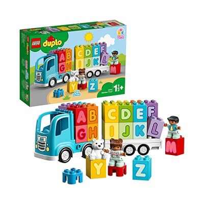 image LEGO DUPLO Le camion des lettre,s Briques d'apprentissage des lettres, éducation préscolaire, Jouet pour tout-petits de 1,5 ans, 87 pièces, 10915