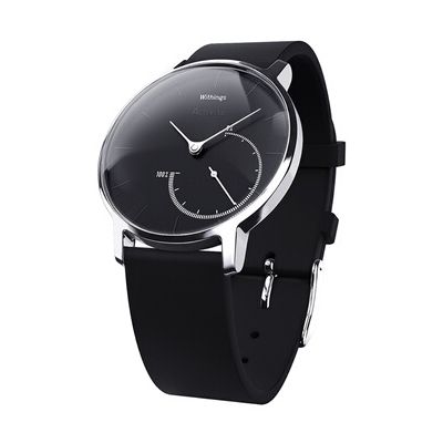 Withings Activité Steel - Montre connectée avec Mesure d'Activité et de Sommeil en Verre minéral et Acier inoxydable - Noir