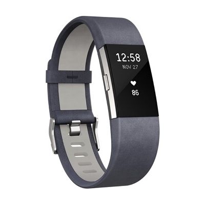 image Accessoires Montres / Bracelets connectés Fitbit BRACELET EN CUIR COULEUR INDIGO TAILLE L POUR FITBIT CHARGE 2