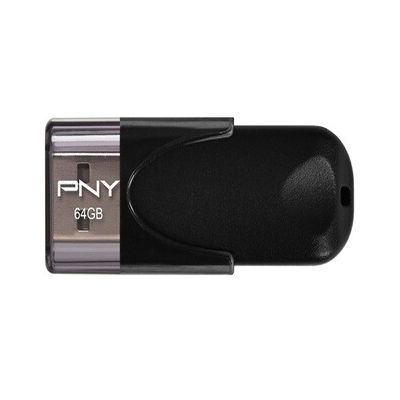 image PNY Clé USB 64 Go 2.0 Attaché 4 Standard noir