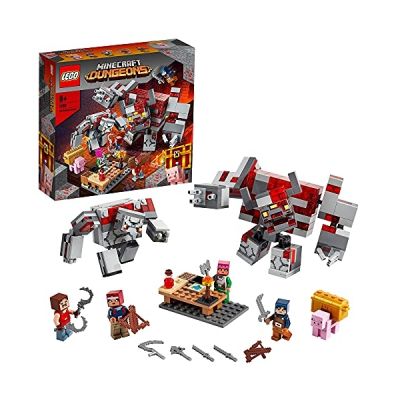 LEGO-La Bataille de la Pierre Rouge Minecraft Jeux de Construction, 21163, Multicolore