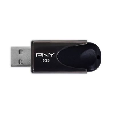 image PNY Clé USB 2.0 Attaché 4 Standard 16 Go - Noir