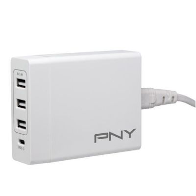 image PNY Multi-Chargeur 4 Ports avec Port USB-C Power Delivery