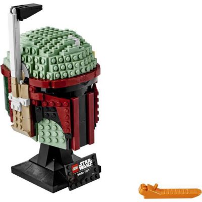 image LEGO Star Wars Le casque de Boba Fett, jeu de construction, Modèle à construire et collectionner, 625 pièces, 75277