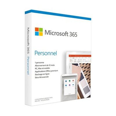 image Microsoft 365 Personnel|2020|1 appareil|1 an|PC/MAC/Chromebook|Telechargement