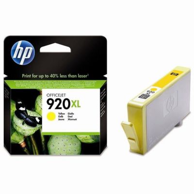 image HP 920XL cartouche d'encre jaune grande capacité authentique pour HP OfficeJet 6000/6500/7000/7500 (CD974AE)