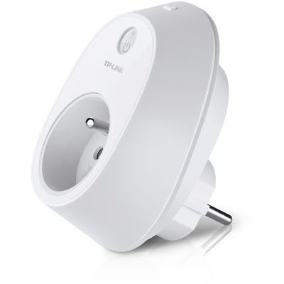 image TP-Link Prise connectée avec mesure de consommation, Prise WiFi compatible avec Amazon Alexa (Echo et Echo Dot), Google Assistant et IFTTT pour la commande vocale, aucun hub requis, HS110(FR)