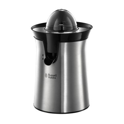 image Russell Hobbs Presse Agrumes Electrique [Automatique] Classic Inox brossé (Facile & rapide,2 Sens Rotation,2 Cônes Interchangeables, sans BPA, lavables lave-vaiselle, Bec verseur stop goutte) 22760-56