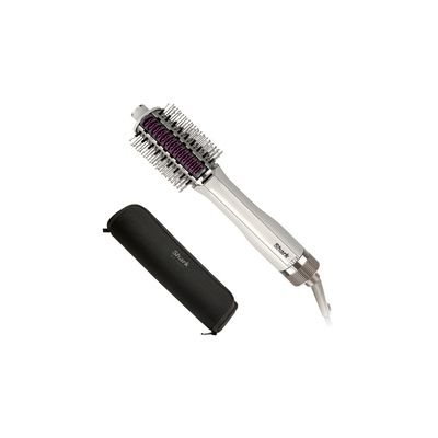 image Shark SmoothStyle Peigne et brosse chauffants, Modes Cheveux Secs et Cheveux Mouillés, Brosse lissante air chaud 3 températures, Volume et douceur, Tous types de cheveux, Soie HT202EU