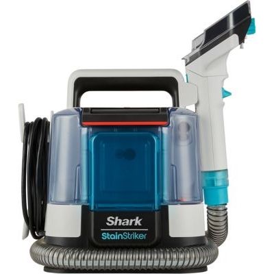 image Shark StainStriker Nettoyeur de taches avec 5 outils dont accessoire pour animaux, suceur plat, tuyau, 2 Formules nettoyage sur mesure Élimine taches, odeurs, saleté. Léger et portable, 450W PX200EUT