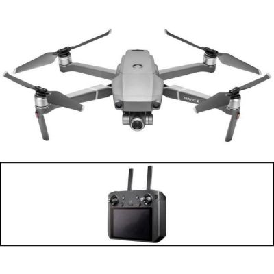 image DJI Mavic 2 Zoom Drone + Radiocommande Smart Controller - Drone avec Caméra avec Zoom Optique, Objectif 24-48 mm Ultraflexible - Radiocommande avec Écran 5,5 Ultra-Brillant 1080p - Gris