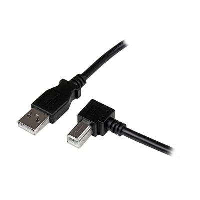 STARTECH Câble USB 2.0 Type A vers USB Type B Coudé à gauche Mâle / Mâle - 2 m - Noir