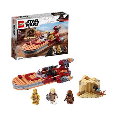 LEGO Star Wars, Le landspeeder de Luke Skywalker avec figurine de Jawa, Série Un nouvel espoir, 106 pièces, 75271