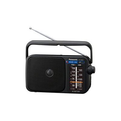 image Panasonic Radio FM Portable RF-2400DEG-K Radio FM/AM, fonctionnement sur secteur ou piles, Format compact 23x12 cm, noir - Version Française