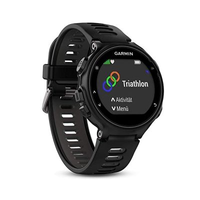 Garmin - Forerunner 735XT - Montre GPS Multisports avec Cardio Poignet (Ecran : 1,23 pouces) - Noir/Gris
