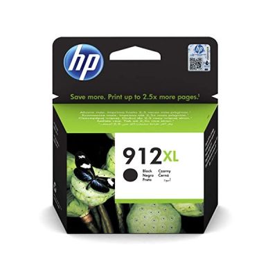 image HP 912XL 3YL84AE, Cartouche d'encre Noir authentique, grande capacité, pour imprimantes tout-en-un HP OfficeJet Pro 8022/ 8023/ 8024/ 8025