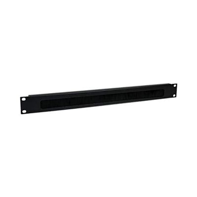 StarTech Panneau Gestion de Câbles Horizontal pour Racks de Serveurs 1U - Passe Câbles en Acier avec Brosse