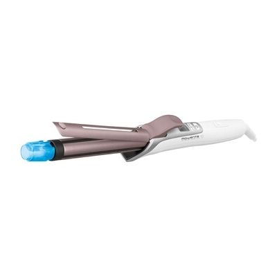 image Rowenta Steam Curler CF3810 Fer à boucler 25 mm avec écran LCD, revêtement cachemire Keratin et huile d'argan, hydraboost vapeur, 8 températures, ionique, minuterie intégrée