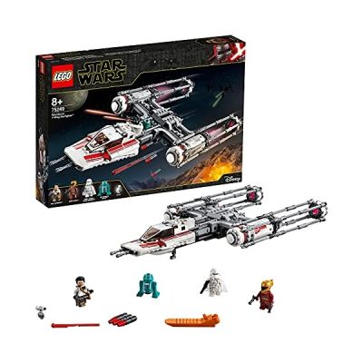 image LEGO-Star Wars Y-Wing Starfighter de la Résistance Jouet Enfant, 578 Pièces à Construire 75249