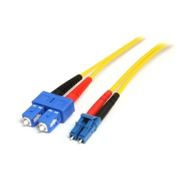 image STARTECH Câble Réseau Fibre Optique LC vers SC Mâle / Mâle - Duplex Monomode 9/125 LSZH - Jaune - 7 m