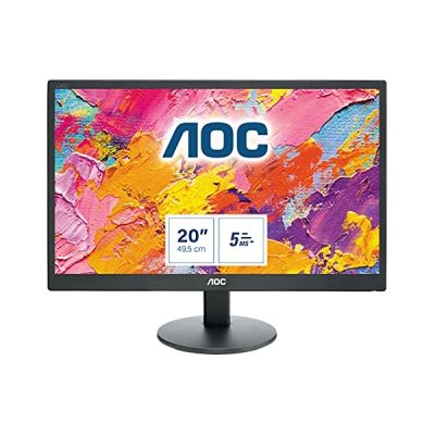 AOC e2070swn Ecran PC LED 19,5" (49,5 cm) 1600 x 900 5 ms VGA Noir