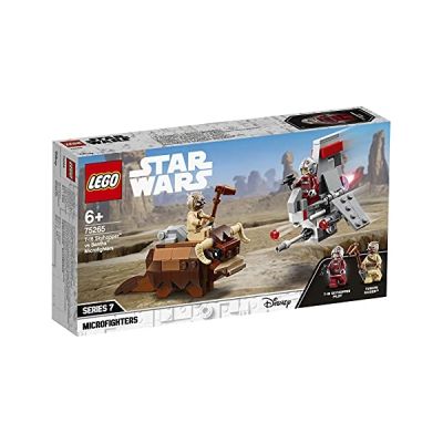 LEGO Star Wars, Le combat des Microfighters : T-16 Skyhopper™ contre Bantha™, Set de jeu, Collection du film Un nouvel espoir, 172 pièces, 75265