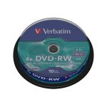 image produit DVD vierge Verbatim DVD-RW 4.7GB 10PK Spindle 4x