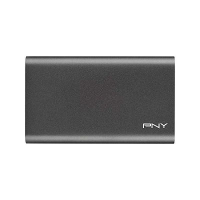 image PNY CS1050 Elite 480 Go SSD Externe - USB 3.1 & Câble USB Type-C vers Micro-B 3.1 2e génération - 0,9 m - Noir