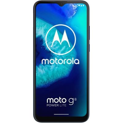 image Motorola Moto G8 Power Lite Smartphone débloqué (6,5" HD+ Display, 2.3 GHz Octa-Core Processor, 16 MP Triple Camera, 5000 mAH Batterie, Dual SIM, 4/64GB, Android 9), Bleu Royal