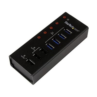 image STARTECH Hub USB 3.0 Alimenté de 4 ports avec Station de Recharge de 3 ports USB (2 x 1A, 1 x 2A)