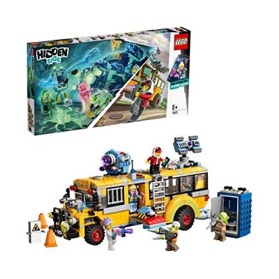LEGO-Hidden Side Le bus scolaire paranormal Jeu de Construction Interactif de Chasse Aux Fantômes Réalité Augmentée pour iPhone Android, 689 Pièces 70423