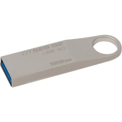 image Kingston Technology - DTSE9G2/128GB - DataTraveler SE9 G2 - Clé USB 3.0 - 128 Go - Argent