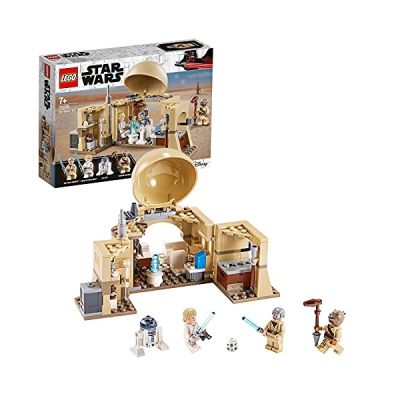 LEGO Star Wars, La cabane d'Obi-Wan, Set de construction avec hologramme de la princesse Leia, Série Un nouvel espoir, 146 pièces, 75270