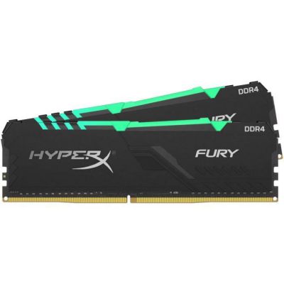 image HyperX Fury HX430C15FB3AK2/16 Mémoire RAM DIMM DDR4 16GB (Kit 2x8GB) 3000MHz CL15 1Rx8 RGB