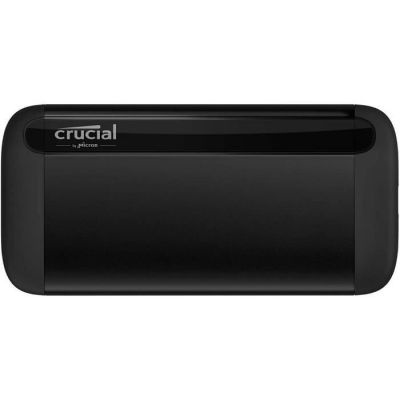 image Crucial CT1000X8SSD9 X8 1To Portable SSD – Vitesses atteignant 1050Mo/s – USB 3.2 – Lecteur d’état solide externe, USB-C, USB-A