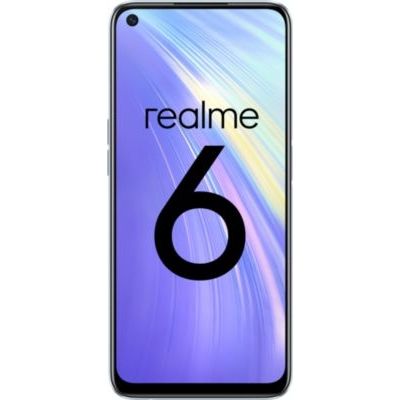 image REALME 6 Blanc Smartphone Débloqué 4G+ - (Ecran : 6,5 Pouces – 4 Go RAM – 128 Go ROM - Double Nano SIM - Android) [Version Française]
