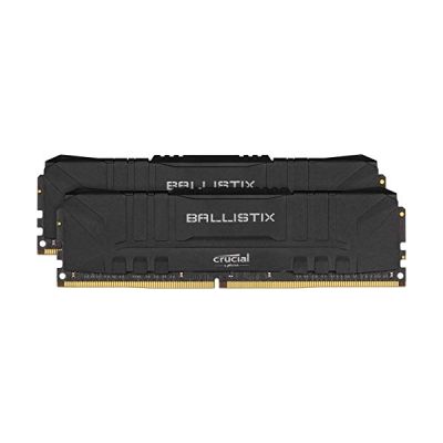 image Crucial Ballistix BL2K16G36C16U4B 3600 MHz, DDR4, DRAM, Mémoire Kit pour PC de Gamer, 32Go (16Go x2), CL16, Noir