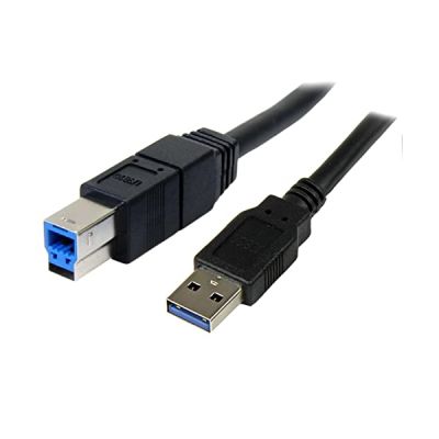 StarTech Câble USB 3.0 SuperSpeed - Cordon USB 3.0 A vers B Mâle / Mâle - 3 m - Noir