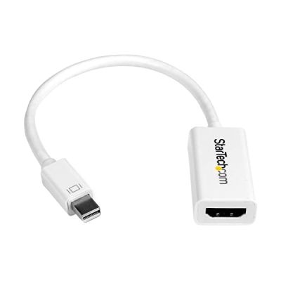 image StarTech Adaptateur actif Mini DisplayPort 1.2 vers HDMI 4K - Pour MacBook compatible Mini DP - M / F - Blanc