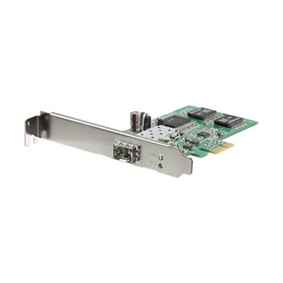 image STARTECH Carte réseau PCI Express à 1 port fibre optique Gigabit Ethernet avec SFP ouvert