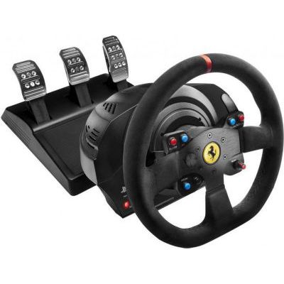 image Thrustmaster T300 Ferrari Integral Racing Wheel Alcantara Edition Pack Collector Intégral Compatible PC/PS4 Noir