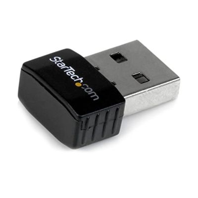 STARTECH Mini adaptateur USB 2.0 réseau sans fil N 300Mo/s et 2,4GHz - Clé USB WiFi 802.11n - Carte réseau sans fil N - Noir