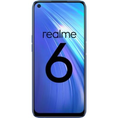 image REALME 6 Bleu Smartphone Débloqué 4G+ - (Ecran : 6,5 Pouces – 4 Go RAM – 128 Go ROM - Double Nano SIM - Android) [Version Française]
