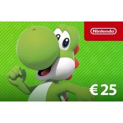 Carte Cadeau de 25€ à utiliser sur le Nintendo eShop - Code de Téléchargement pour Nintendo Switch